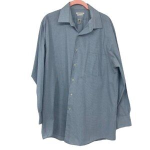 Van Heusen Light Blue Button Down Dress Shirt 32/33